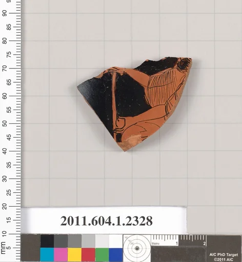 Terracotta fragment of a kylix (drinking cup)