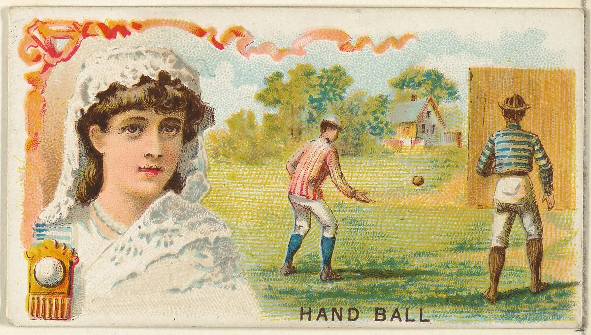 Handball, from the Games and Sports series (N165) for Old Judge Cigarettes — Goodwin & Company