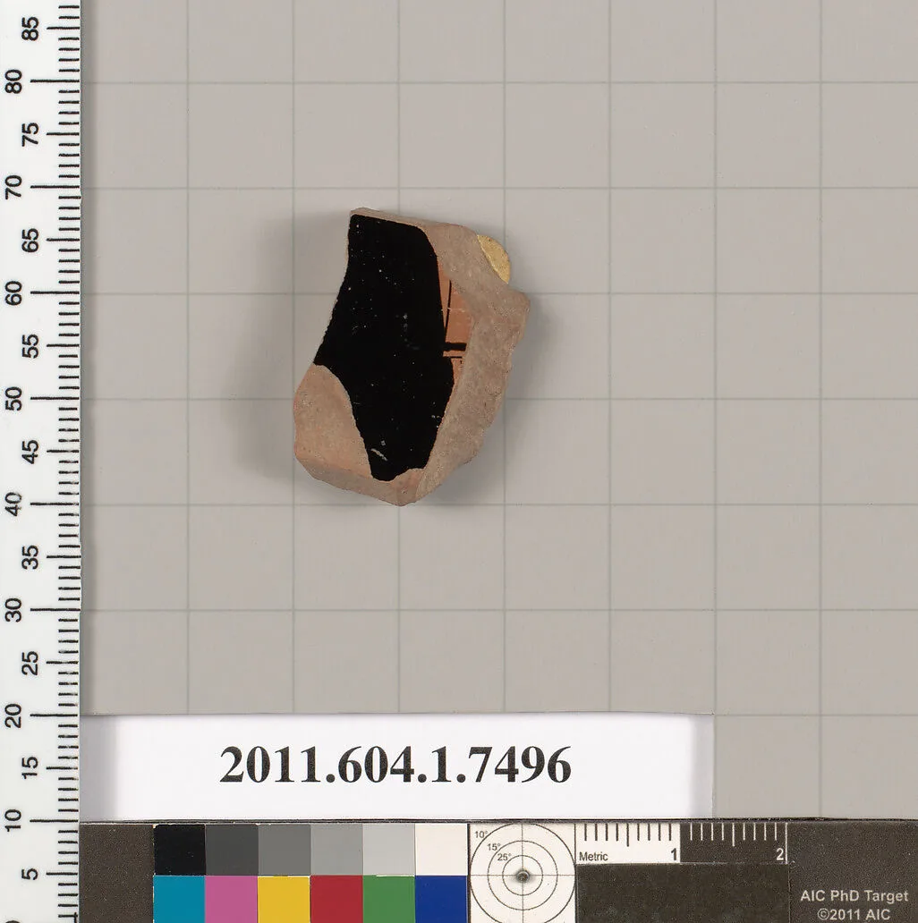 Terracotta fragment of a kylix (drinking cup) — Unknown