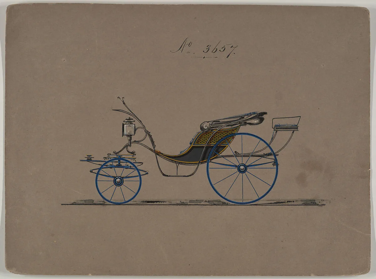 Design for Cabriolet or Victoria, no. 3657 — Brewster & Co.