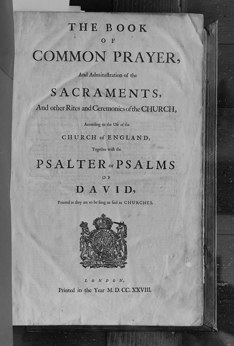 Book of Common Prayer, Bible, and Book of Psalms — Unknown