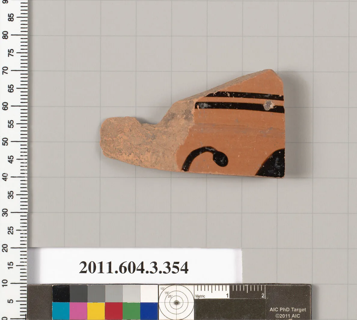 Terracotta fragment of a neck-amphora (jar) — Unknown