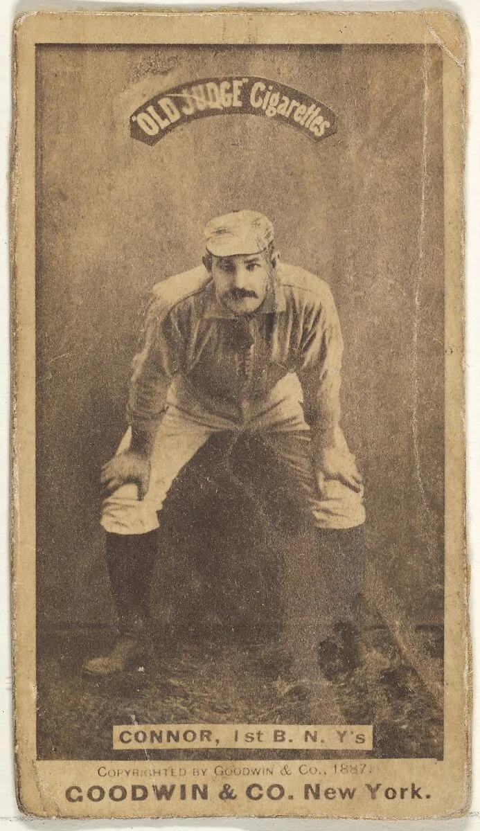 Roger Connor, 1st Base, New York, from the Old Judge series (N172) for Old Judge Cigarettes — Goodwin & Company