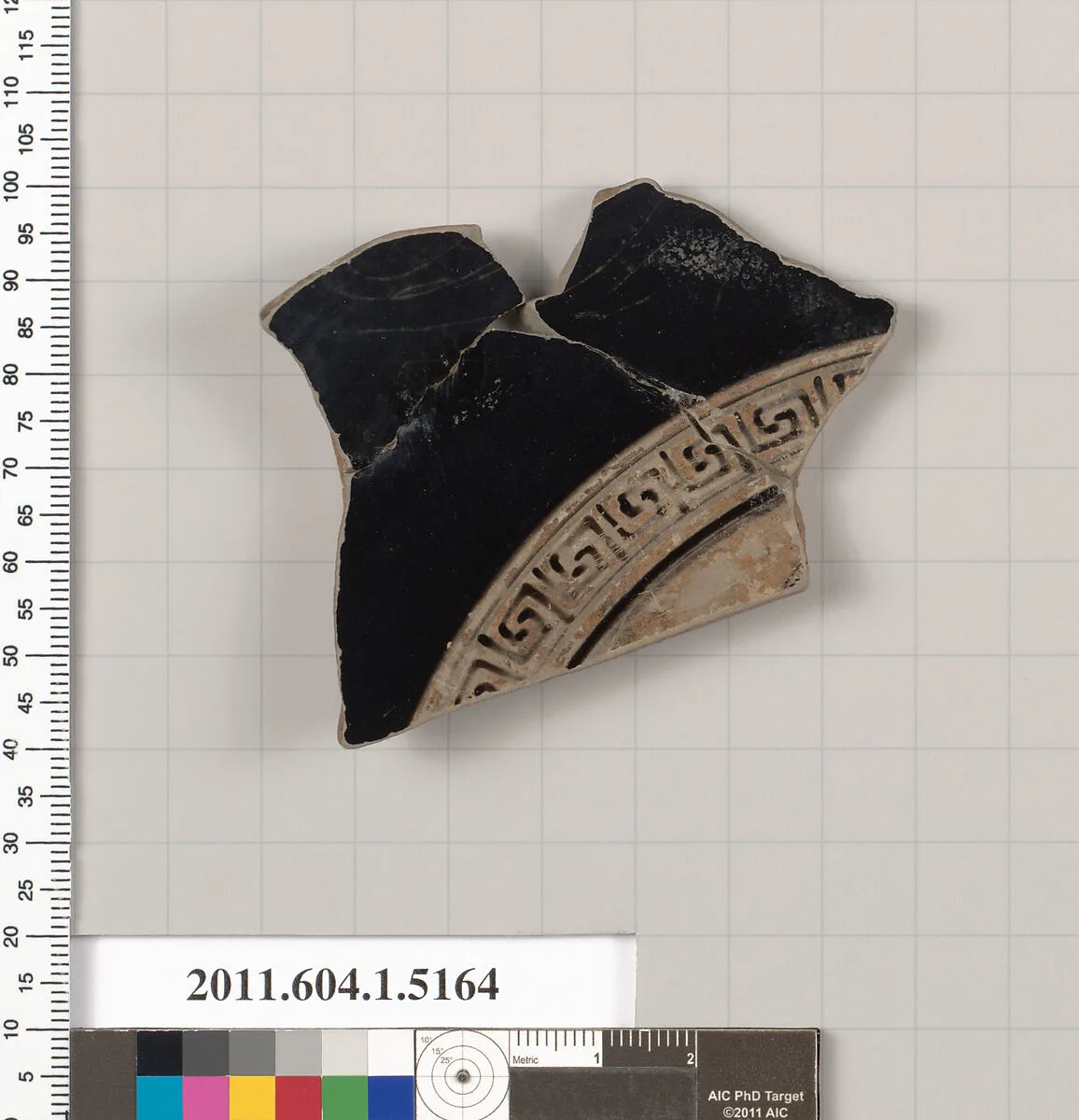 Terracotta fragment of a kylix (drinking cup) — Unknown