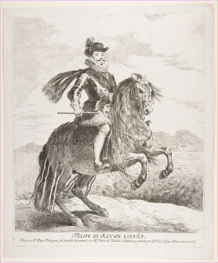 Philip III, King of Spain on horseback, after Velázquez