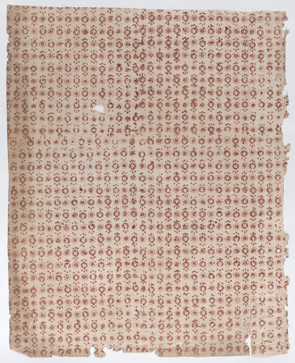 Sheet with overall pattern of various kinds of dots — Anonymous