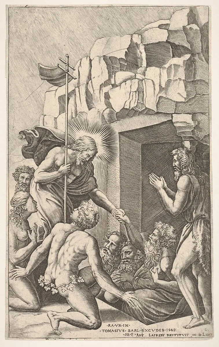 Christ in Limbo, after Raphael — Nicolas Beatrizet|Tommaso Barlacchi|Raphael (Raffaello Sanzio or Santi)