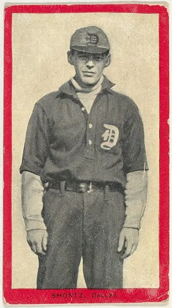 Shontz, Dallas, Texas League, from the Baseball Players (Red Borders) series (T210) issued by Old Mill Cigarettes — Old Mill Cigarettes, Virginia