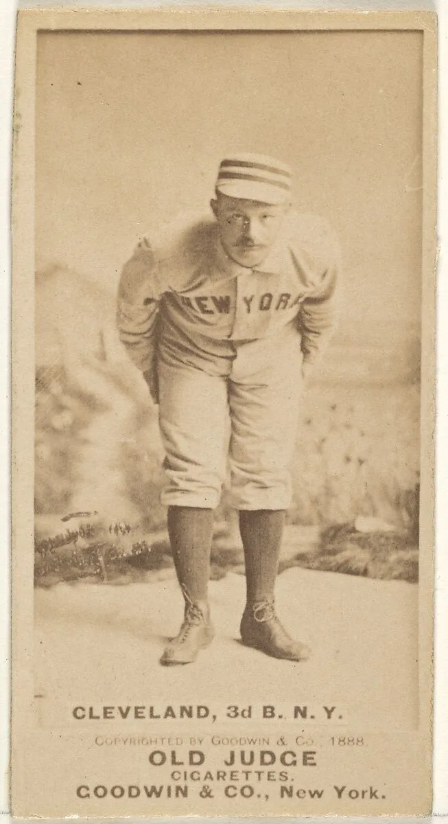 Cleveland, 3rd Base, New York, from the Old Judge series (N172) for Old Judge Cigarettes — Goodwin & Company