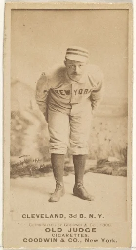 Cleveland, 3rd Base, New York, from the Old Judge series (N172) for Old Judge Cigarettes