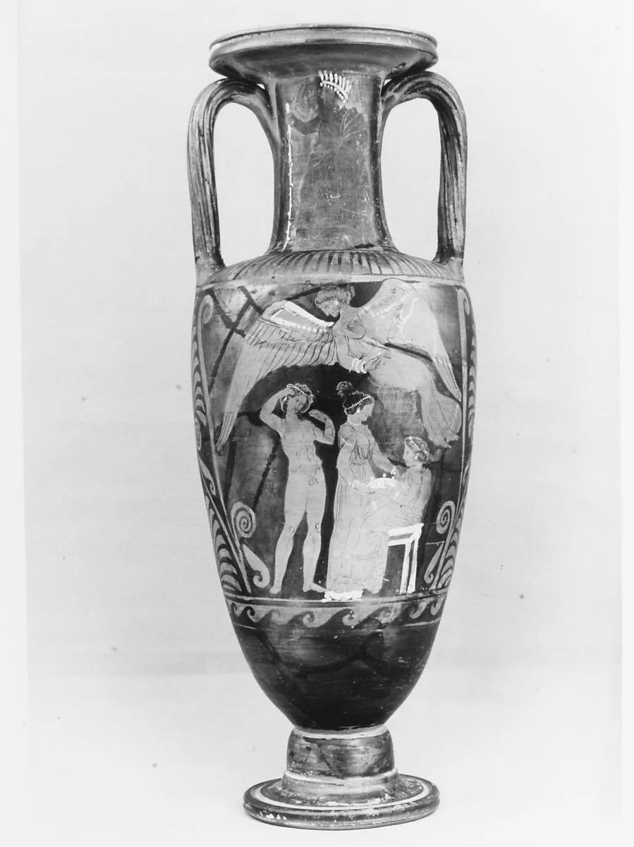 Terracotta neck-amphora (jar) — Ixion Painter