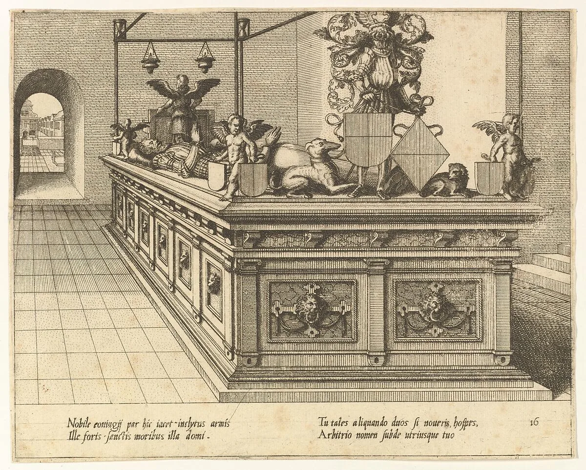 Cœnotaphiorum (16) — Hans Vredeman de Vries|Johannes van Doetecum I|Lucas van Doetecum|Hieronymus Cock