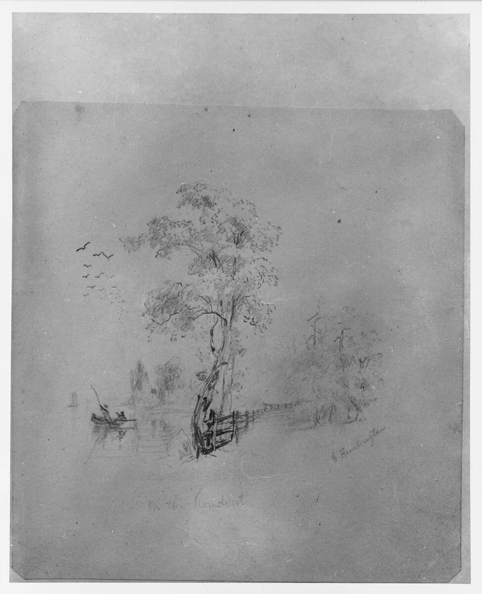 On the Rondout (from McGuire Scrapbook) — Daniel Huntington