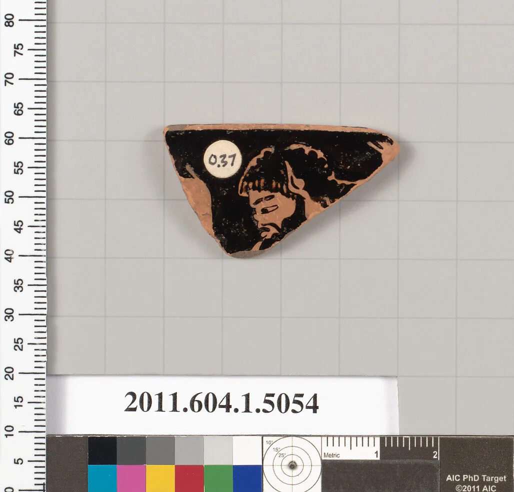 Terracotta fragment of a kylix (drinking cup) — Unknown