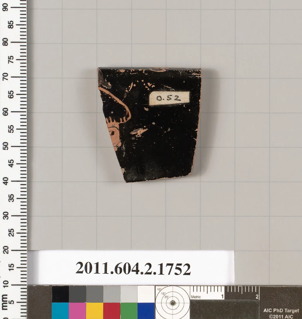 Terracotta rim fragment of a skyphos (deep drinking cup) — Unknown