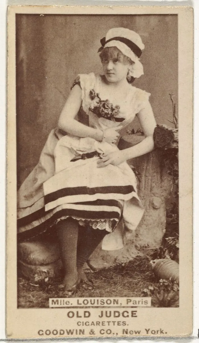 Mlle. Louison, Paris, from the Actors and Actresses series (N171) for Old Judge Cigarettes — Goodwin & Company