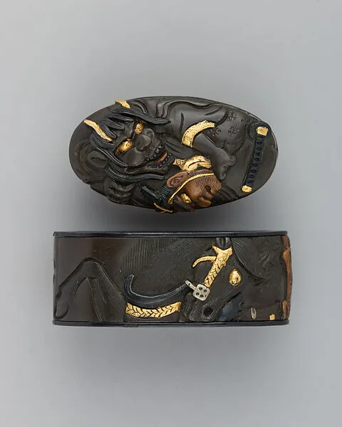 Sword-Hilt Collar and Pommel (Fuchigashira) — Unknown
