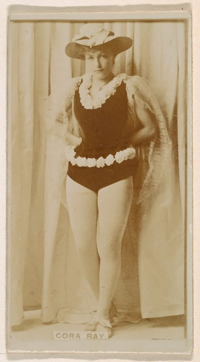 Cora Ray, from the Actresses series (N245) issued by Kinney Brothers to promote Sweet Caporal Cigarettes — Kinney Brothers Tobacco Company