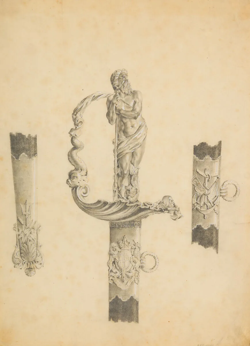 Design for a Naval Presentation Sword — Unknown