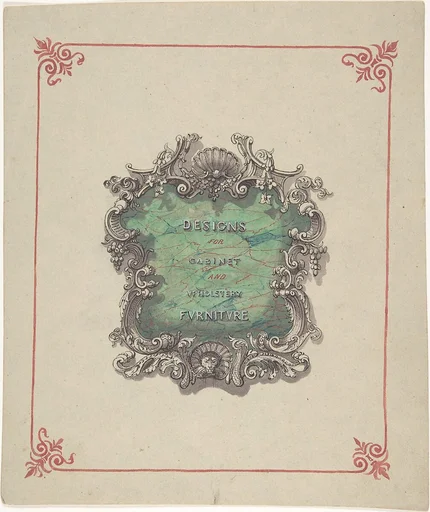 Title Page Design: Designs for Cabinet and Upholstery Furniture
