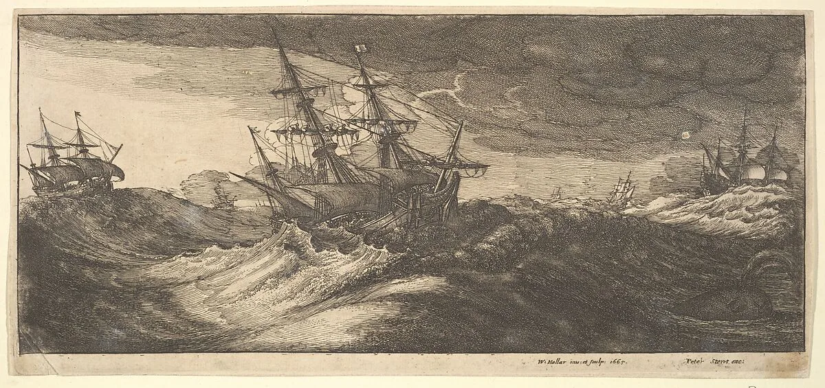 Sea Storms — Wenceslaus Hollar|Peter Stent