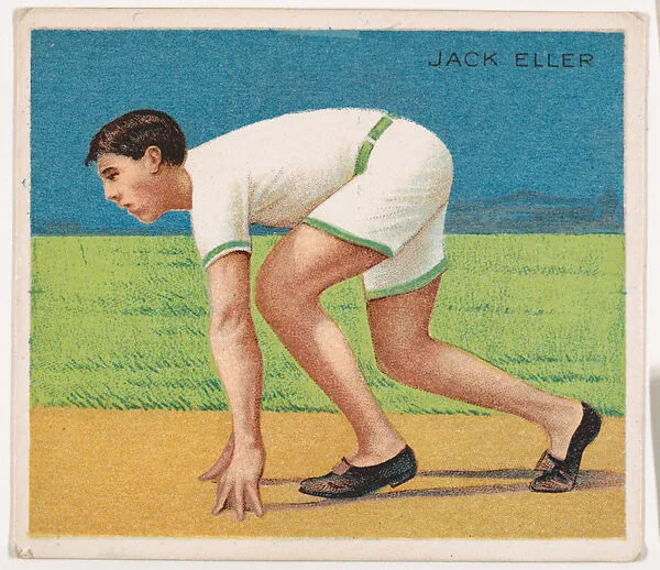 Jack Eller, Track and Field, from Mecca & Hassan Champion Athlete and Prize Fighter collection, 1910 — Mecca Cigarettes