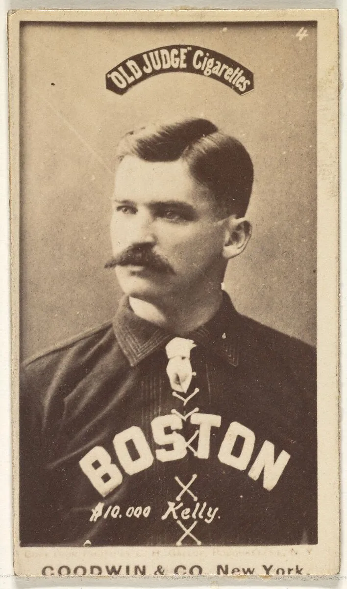 "$10,000" Kelly, Boston, from the Old Judge series (N172) for Old Judge Cigarettes — Goodwin & Company