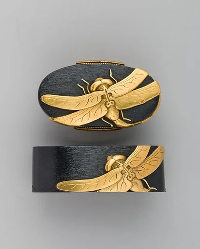Sword-Hilt Collar and Pommel (Fuchigashira)