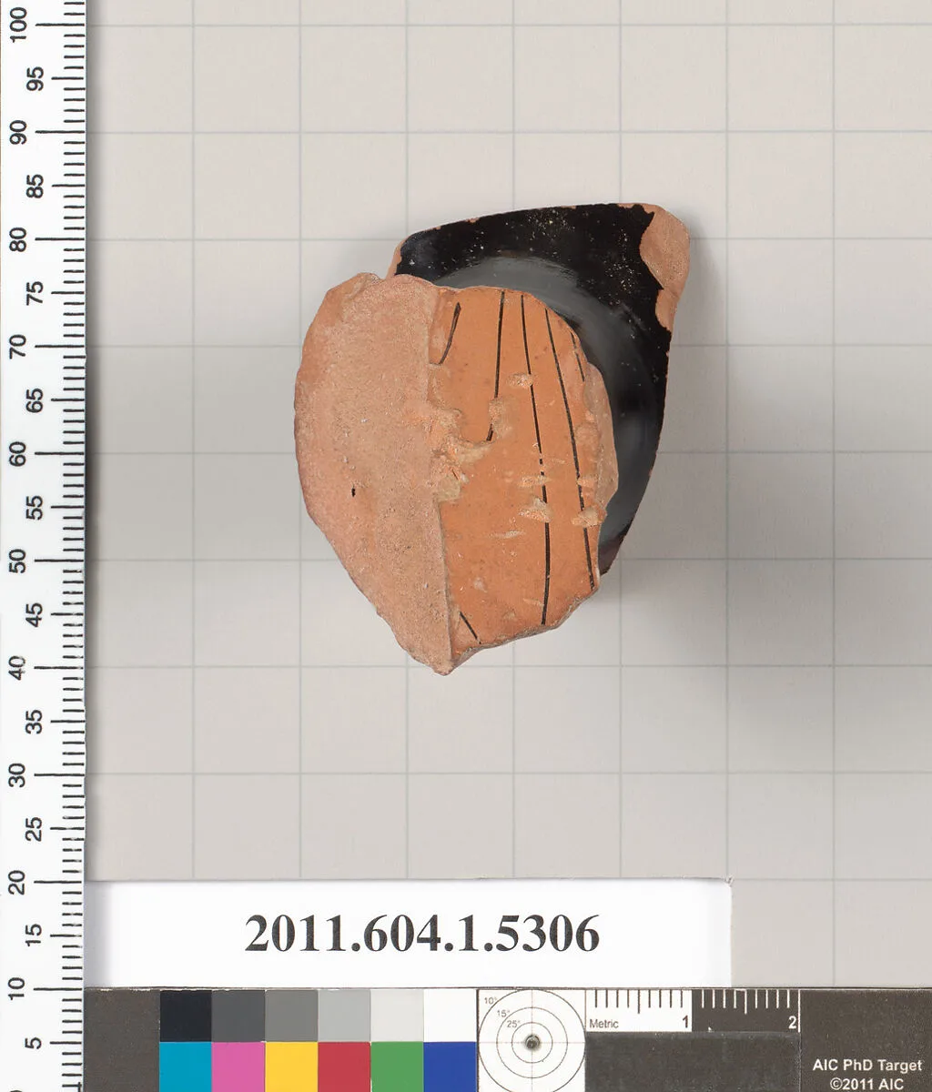 Terracotta fragment of a kylix (drinking cup) — Unknown