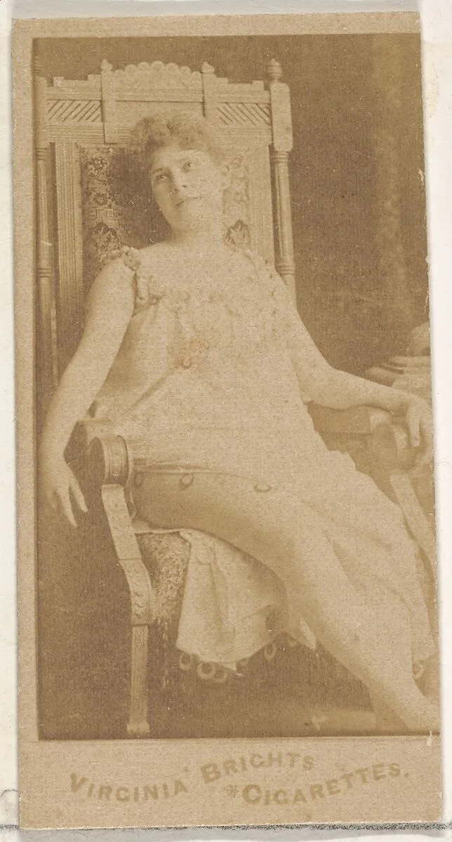 From the Actors and Actresses series (N45, Type 4) for Virginia Brights Cigarettes — Allen & Ginter
