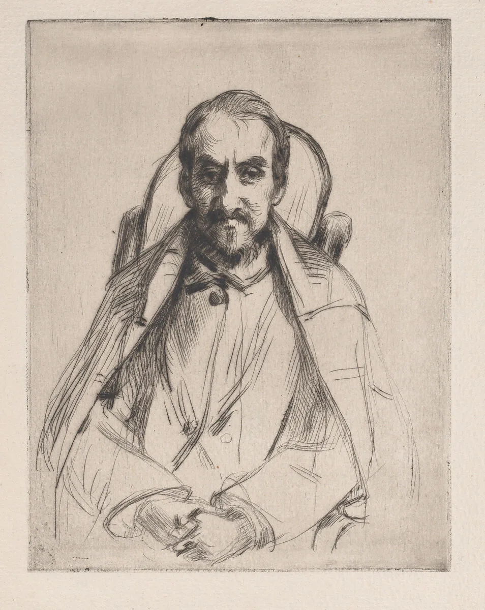 Portrait of an unknown man — Marcellin Desboutin