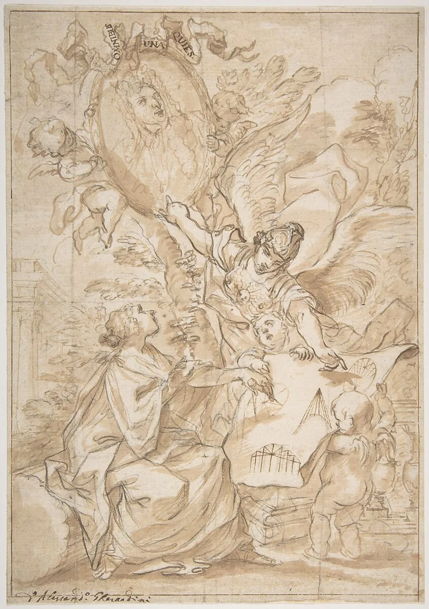 Allegorical Homage to an Architect (?) — Alessandro Gherardini