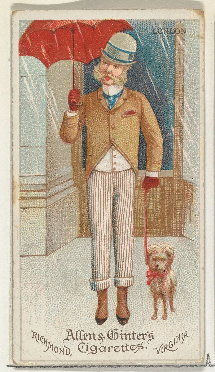 London, from World's Dudes series (N31) for Allen & Ginter Cigarettes — Allen & Ginter