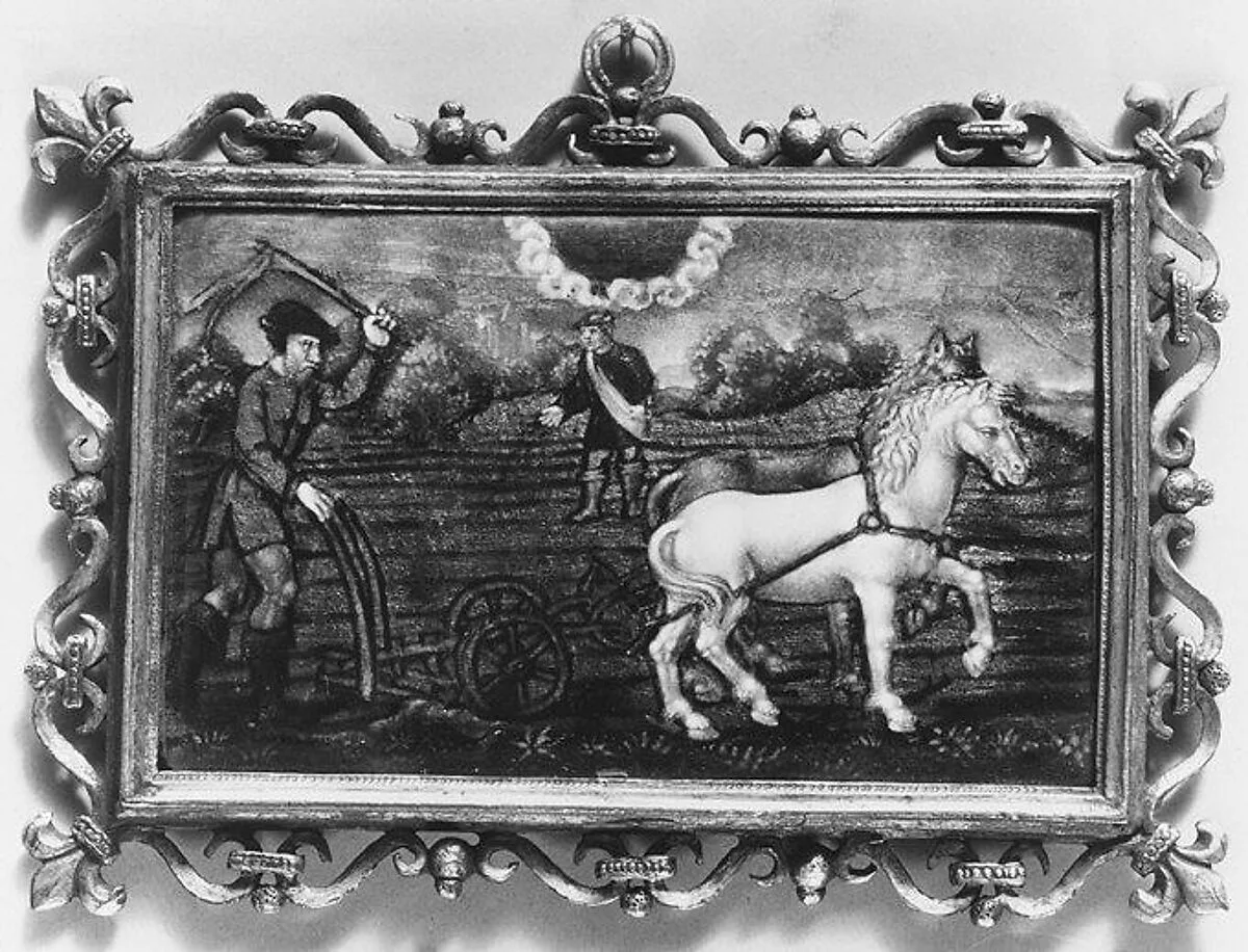 The Labors of the Months: Ploughing (September) — Jean II Pénicaud