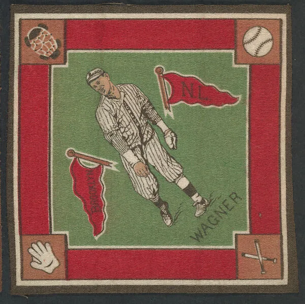 Bull Wagner, Brooklyn, National League from Baseball Players Felt Blanket series (B18) — Unknown