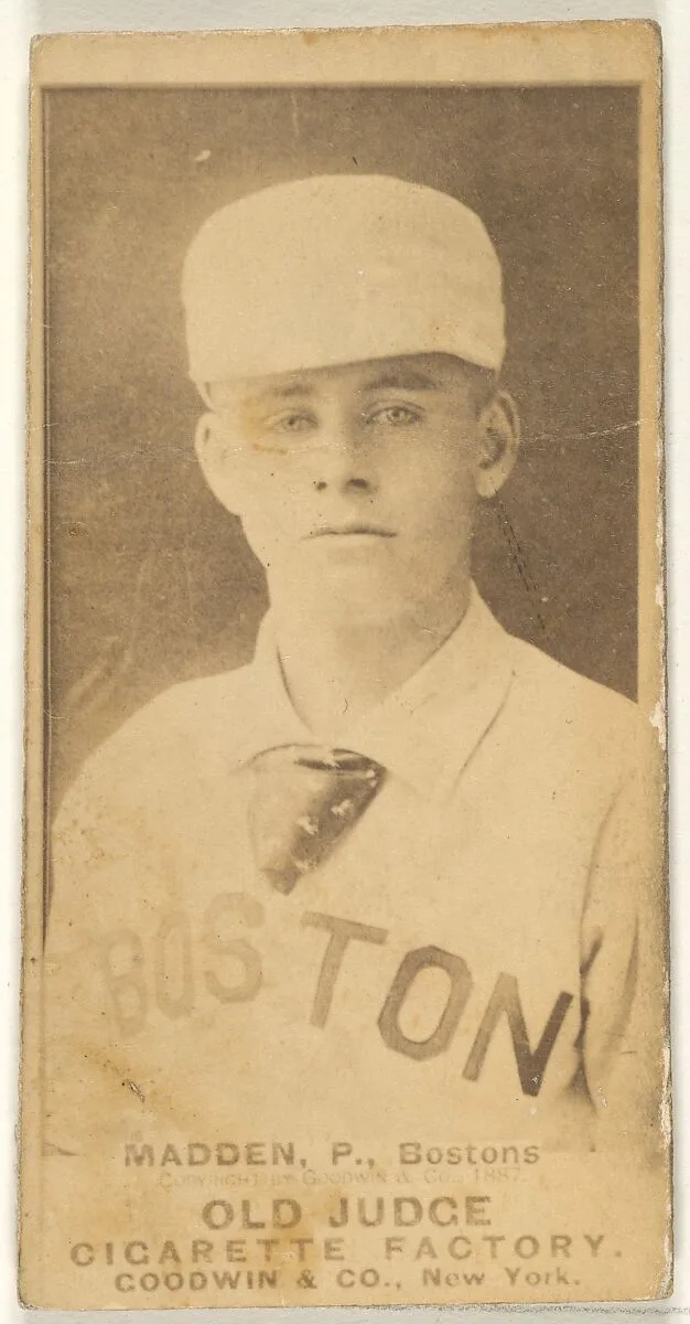 Madden, Pitcher, Boston, from the Old Judge series (N172) for Old Judge Cigarettes — Goodwin & Company