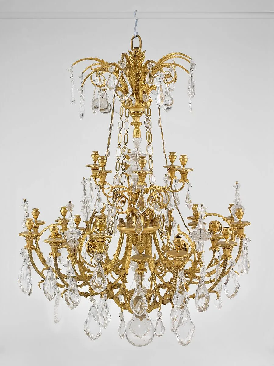 Twenty-four-light chandelier (lustre) (one of a pair) — Unknown