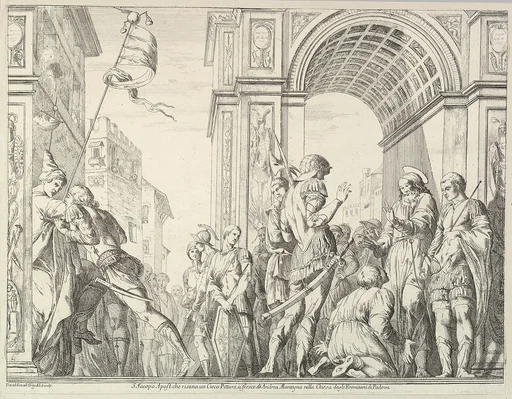 Saint James Cures a Blind Man, from "The Story of Saints James and Christopher in the Eremitani Chapel"