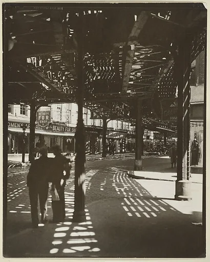 [The El, 2nd and 3rd Avenue Lines, Bowery and Division Street, Manhattan]