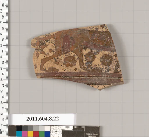 Terracotta fragment of a closed shape