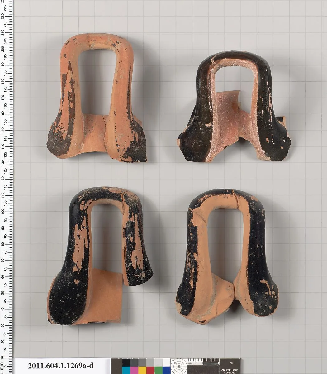 Terracotta fragments of kylikes (drinking cups) — Unknown