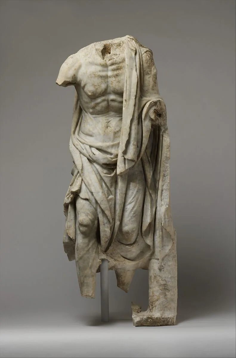 Marble statue of an old fisherman — Unknown