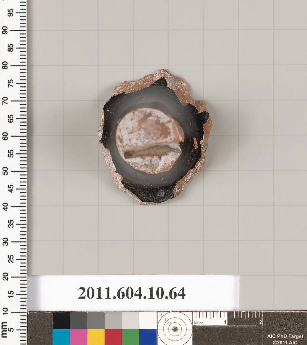 Terracotta fragment of a kylix (drinking cup) — Unknown