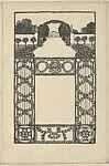 Ornament Card with Garden (Schmuckkarte mit Garten) — Wiener Werkstätte|Franz Lebisch