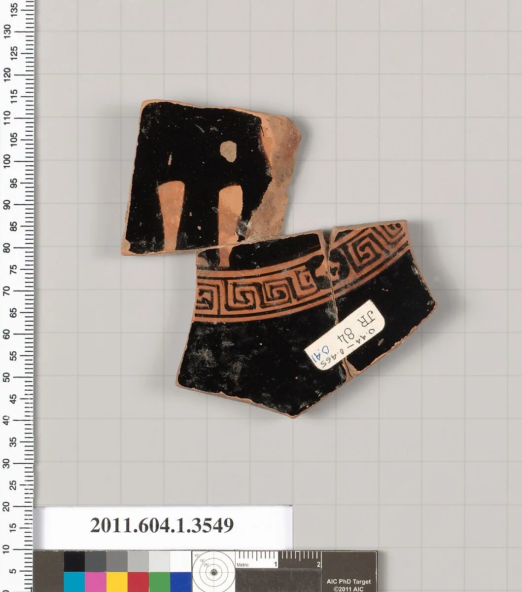 Terracotta fragment of a kylix (drinking cup) — Unknown
