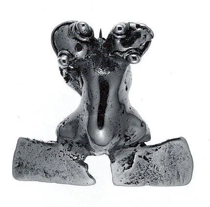 Gold Double-Headed Frog Ornament — Unknown