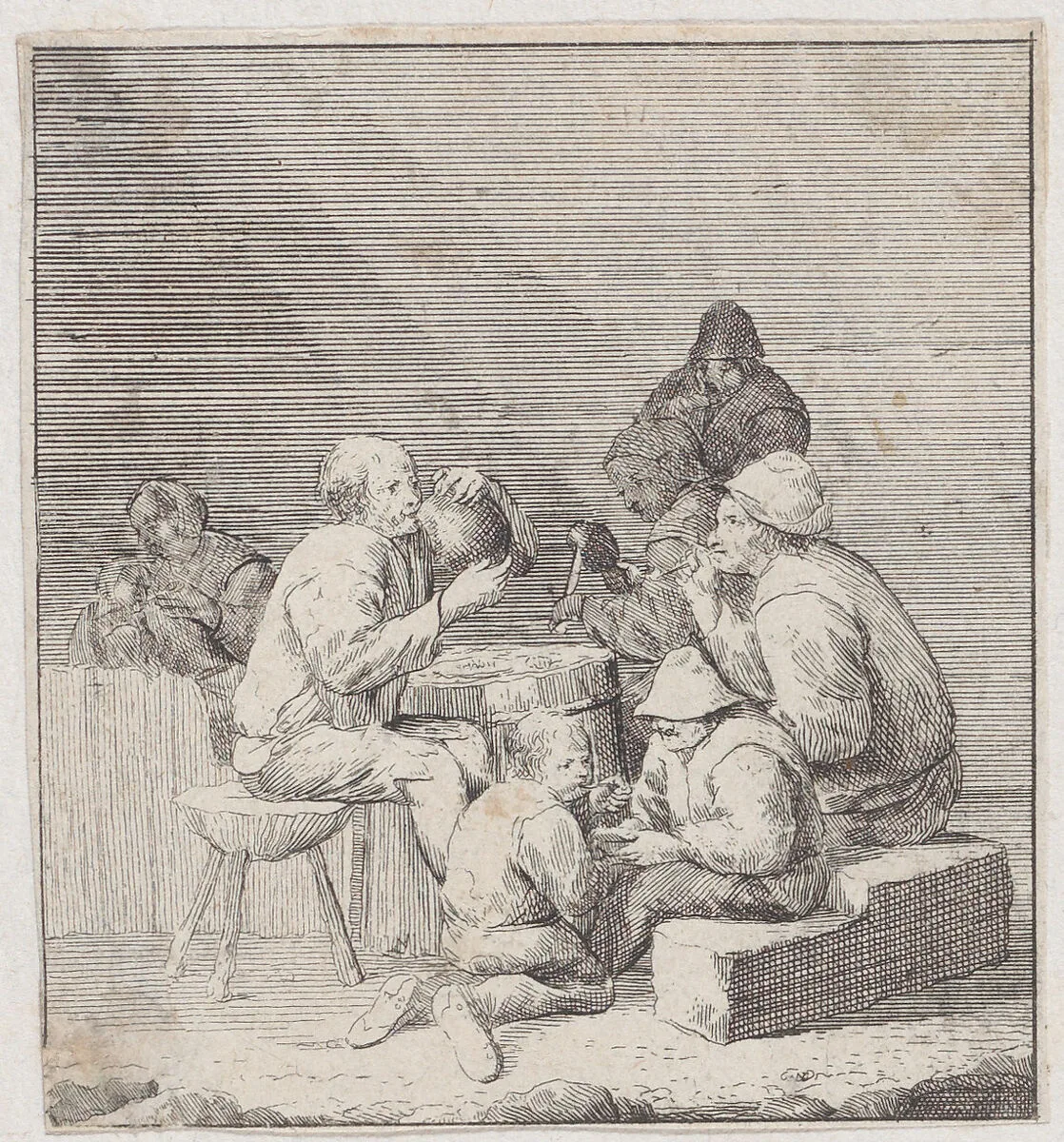 Man drinking from a pitcher — Jacques Dassonville