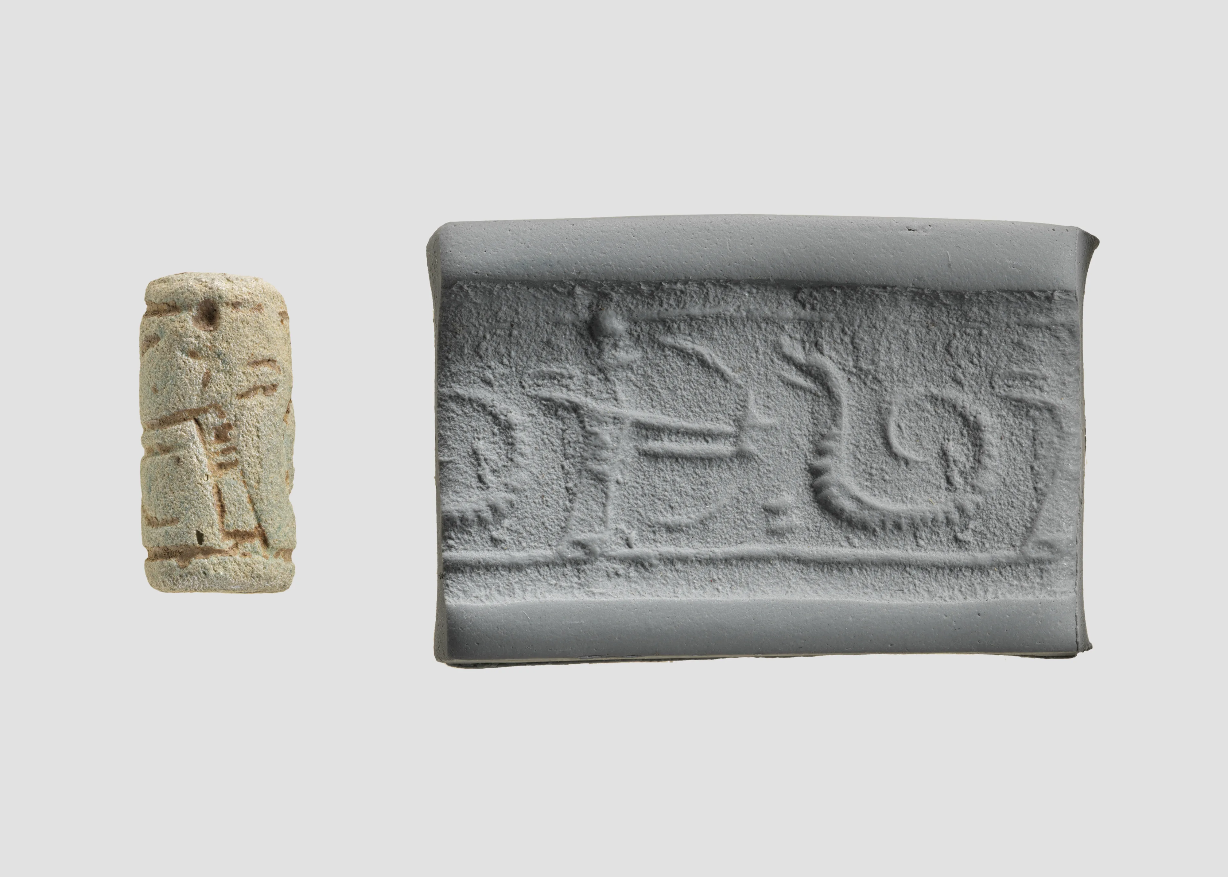 Cylinder seal with hunting scene — Unknown