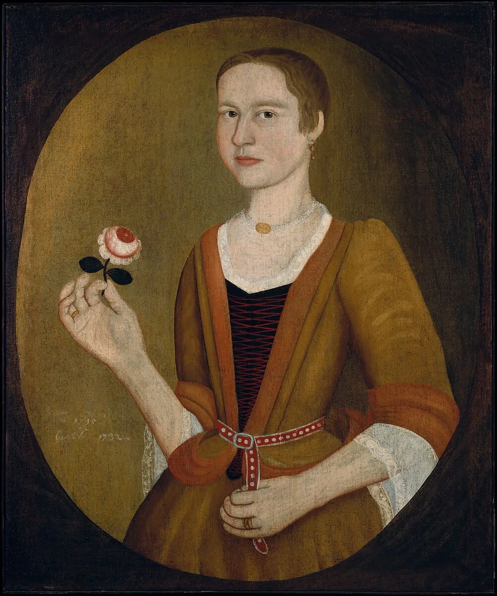 Young Lady with a Rose — Pieter Vanderlyn