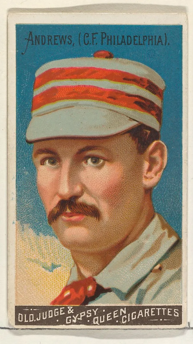 Ed Andrews, Center Field, Philadelphia, from the Goodwin Champion series for Old Judge and Gypsy Queen Cigarettes — Goodwin & Company